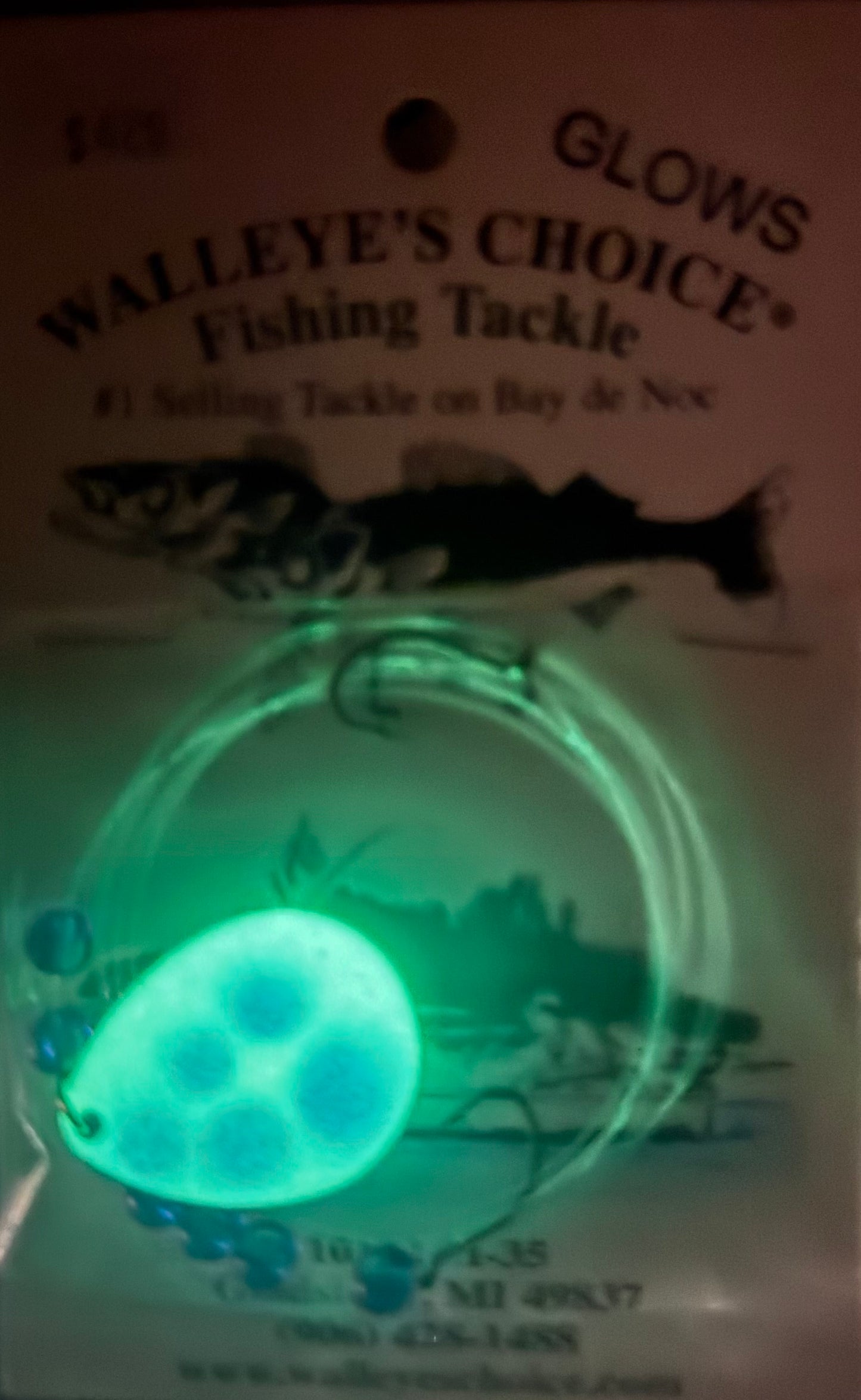 Walleye's Choice Fishing Tackle Blue L-3