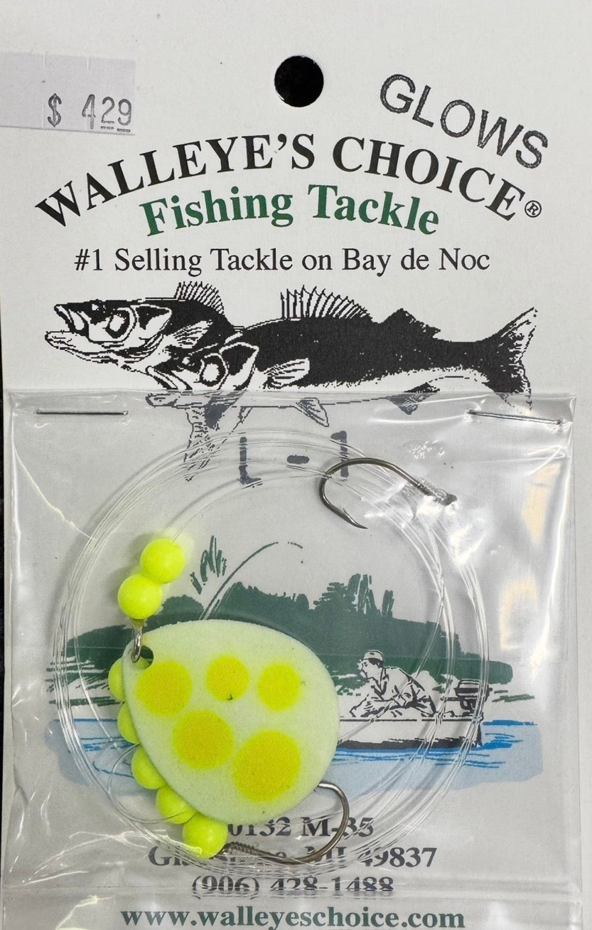 Walleye's Choice Fishing Tackle Yellow L-1