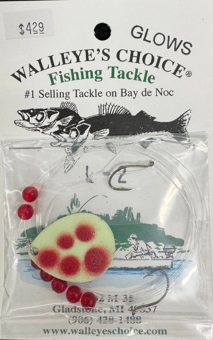 Walleye's Choice Fishing Tackle Red L-2